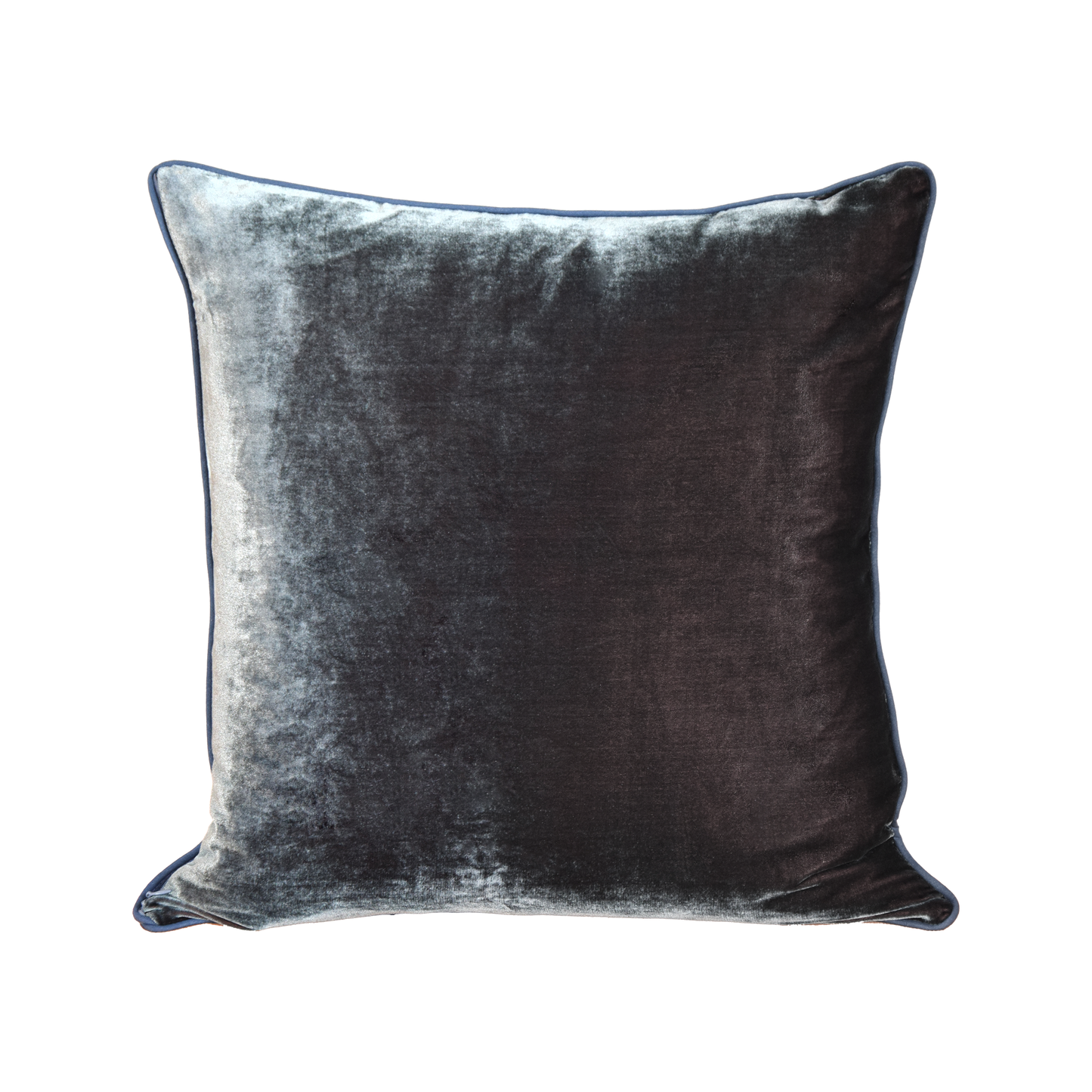 Blue Sikka Flores and Italian Velour Cushion