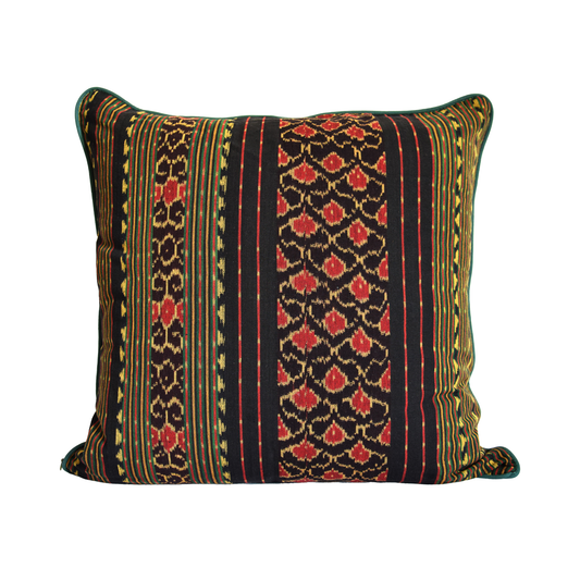 Green Bentenan and Italian Velour Cushion