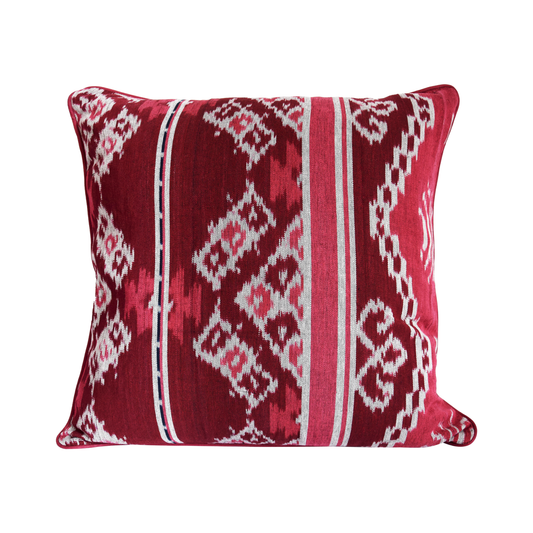 Fuschia Bentenan and French Fabrics Cushion