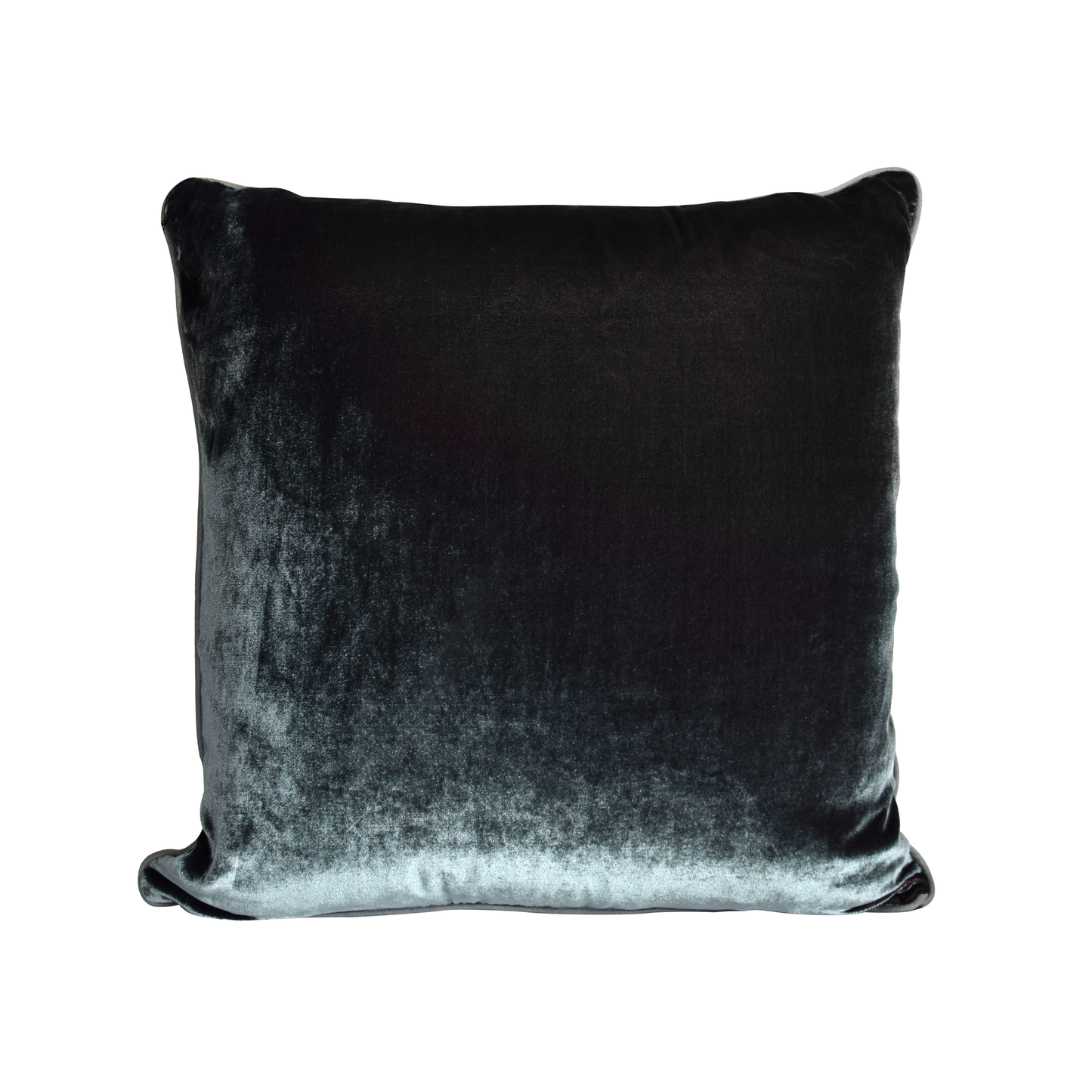 Dark Grey Pa'tannun Weave and Italian Velour Cushion